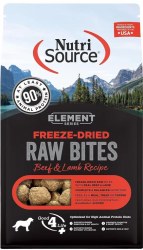 NutriSource Element Series Beef and Lamb Freeze Dried Raw Bites, 10oz