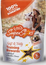 NutriSource Superstar Training Treat Cheddar, Dog Treats, 4oz