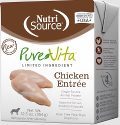 PureVita Chicken Entree Grain Free, Wet Dog Food, 12.5oz