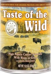 Taste of the Wild High Prairie Formula with Beef Grain Free Canned Wet Dog Food 13.2oz