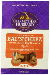 Old Mother Hubbard Classic Bac'N'Cheez Small Biscuits Baked Dog Treats, Dog Biscuits, 20oz