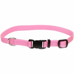3/8 inch x 8-12 inch Adjustable Collar Extra Small Pink