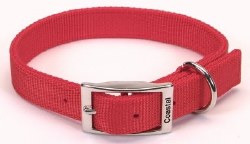 Coastal Pet Pro Double Nylon Dog Collar 1 inch x 22 inch Red
