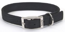 Coastal Pet Pro Double Nylon Dog Collar 1inch x 24 inch Black