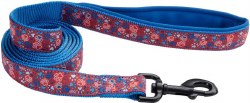 5/8 inch x 6ft Neoprene Leash Red