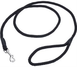 Coastal Dog Leash Rope, 5/8 inch x 6ft Black