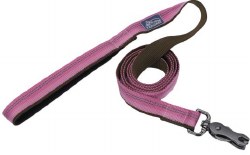 Reflective Leash 1 inch x 6 inch With Scissor Snap Rosebud