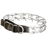 Easy On Nylon Prong Pinch Training Collar With Buckle 14 Inch Black