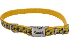 Ribbon Nylon Adjustable Collar 5/8 inch x 12 inch Yellow Buttercup