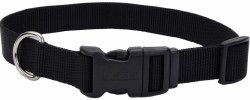 1 inch x 14-20 inch Adjustable Collar Black