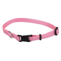 1 inch x 14-20 inch Adjustable Collar Pink