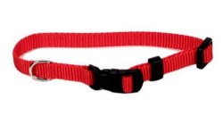 1 inch x 14-20 inch Adjustable Collar Red