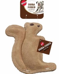 Spot Dura-Fused Leather Squirrel, Tan, 7.25 inch