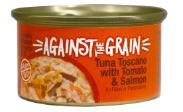 Against the Grain Farmers Market Tuna Toscano Recipe with Salmon in Gravy Grain Free Canned, Wet Cat Food, 2.8oz