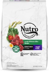 Nutro Natural Small Bites Adult, Dry Dog Food, Lamb and Brown Rice Recipe, 30lb