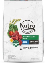 Nutro Natural Large Breed Adult, Dry Dog Food, Lamb and Brown Rice Recipe, Dry Dog Food, 30lb