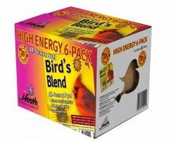 Heath Mfg High Energy Suet Cake, Wild Bird Suet, 6 Pack