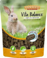 Sunseed Vitakraft Vita Balance Complete Nutrition Rabbit Food 4lb