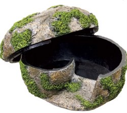 Zilla Rock Lair Naturalistic Reptile Hideaway and Terrarium Accessory, Small