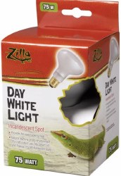 Zilla Incandescent Day White Heat Spot Reptile Bulb 75W