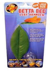 Zoo Med Lab Betta Bed Leaf Hammock, Green, Fish Betta, Large