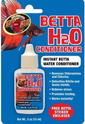 Zoo Med Lab Betta H20 Conditioner Instant H20 Conditioner, Fish Betta, .5oz