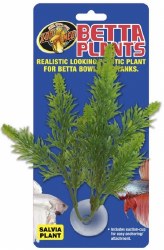 Zoo Med Lab Betta Plants Salvia Plastic Plant, Green, Fish Betta