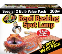 Zoo Med Lab Repti Basking Spot Lamp, 100W, 2 count