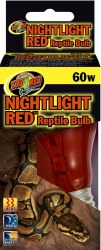 Zoo Med Lab Night Light Red Reptile Bulb 60W