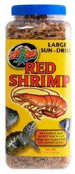 Zoo Med Lab Large Sun Dried Red shrimp Turtle Treats and Large Fish Food, 5oz