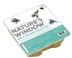 Natures Window Apple Orchard Dough Suet, Wild Bird Suet, 11.25oz
