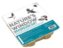 Natures Window Woodpecker Suet, Wild Bird Suet, 10oz