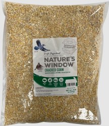 Gibs Natures Window Cracked Corn, Wild Bird Seed, 10lb