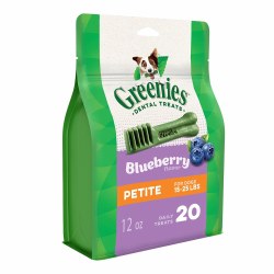 Greenies Pettie Blueberry, Dog Dental Treats, 12oz