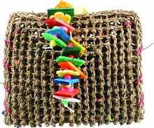 A&ECage Happy Beaks Vine Mat Forage Pouch Bird Toy