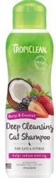 Tropiclean Deep Cleansing Cat/Kitten Shampoo, Berry and Coconut, 12oz
