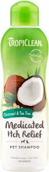 Tropiclean Medicated Itch Relief Oatmeal and Tea Tree Pet Shampoo, 20oz