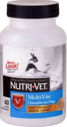 NutriVet Muti Vitamin Chewables for Dogs, Liver Flavor, 60 Count