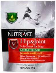 NutriVet Hip and Joint Extra Strength Soft Chews, 4.2oz