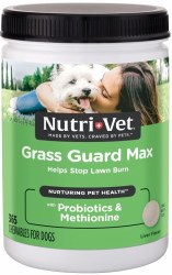 NutriVet Grass Guard Max Chews for Dogs, Liver Flavor Chewables, 365 Count