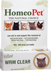 HomeoPet Feline Worm Clear Drops 15ml