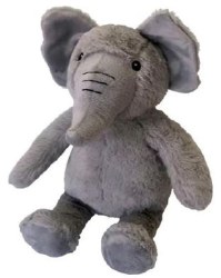 Petlou Plush Elephant Dog Toy, Gray, 15in