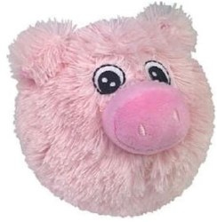 Petlou Plush Pig Dog Toy, Pink, 4in