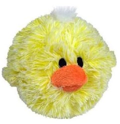 Petlou Plush Chick Dog Toy, Yellow, 4in