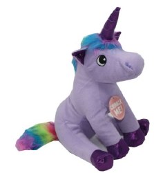 Snugz Rainbow The Unicorn Plush Dog Toy