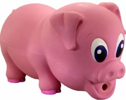 Petsport Babies Pig, Natural Rubber Latex, Squeaker Inside, Dog Toy, 8.5 inch