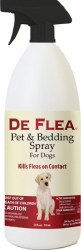 Miracle Care De Flea Pet and Bedding Spray for Dogs 24oz