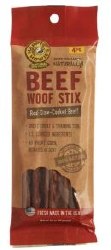 Happy Howies Beef Woof Stix Dog Treats, 6in, 4 Count
