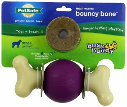Petsafe Busy Buddy Bouncy Bone Dog Toy, Purple, Medium Large