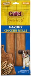 Cadet Gourmet Savory Chicken Rolls Dog Treats 2 Count